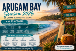 Read more about the article Arugam Bay Surf Season 2026: Best Time to Visit Sri Lanka for Surfing & Beach Holidays
